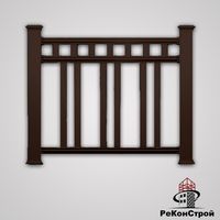 Декоративные заборы Holzdorf, вариант сборки №5, цвет коричневый в Симферополе